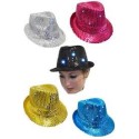 Chapeau lumineux paillettes justin pailleté