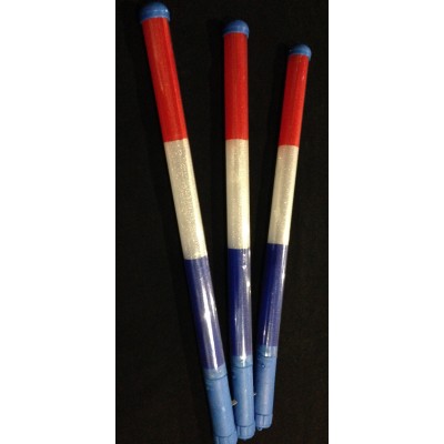 Bâton Tricolore lumineux à led bleu blanc rouge Articles Led