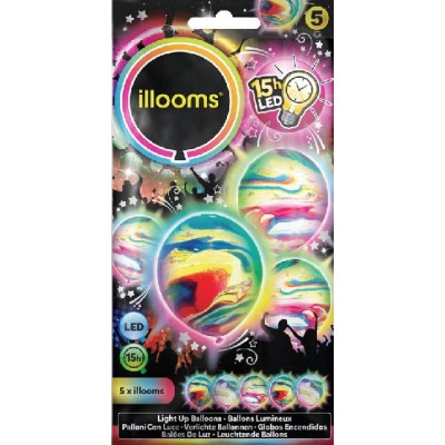 Ballon lumineux marbrés led -illooms Articles Led