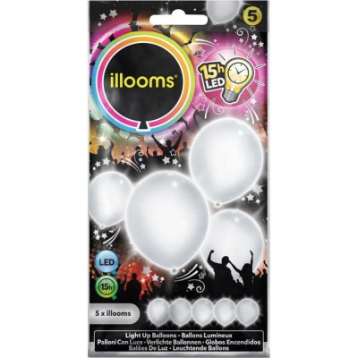 Ballon blanc lumineux - led -illooms Articles Led