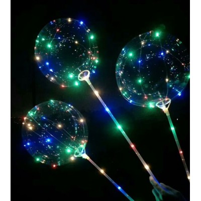 Ballon guirlande lumineux avec bâton lumineux led