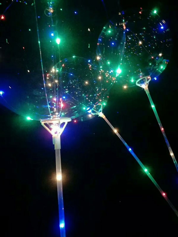 ASANMU 15 Pièces Ballon Lumineux LED, 20 Pouces Transparent