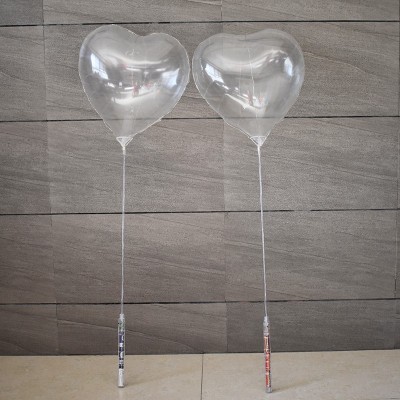 Ballon guirlande lumineux coeur avec bâton lumineux led Articles Led