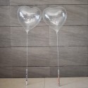 Ballon guirlande lumineux coeur avec bâton lumineux led Articles Led