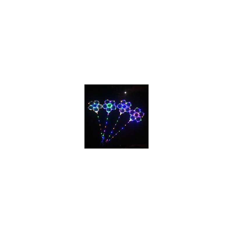 Ballon guirlande lumineux fleur avec bâton lumineux led Articles Led