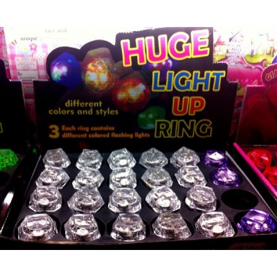 Bague lumineuse diamant Articles Led