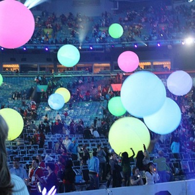 Ballon foule lumineux 1 mètre Accueil