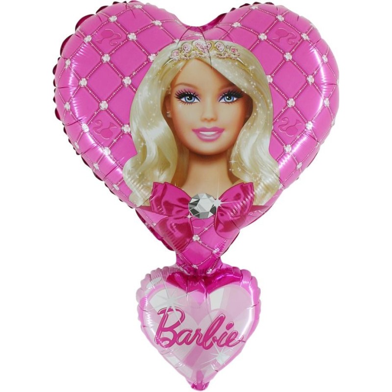 Barbie Sparkle 18" Ronde Joyeux Anniversaire Aluminium Hélium Ballon Fête Décoration