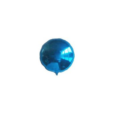 Ballon rond hélium bleu Accueil