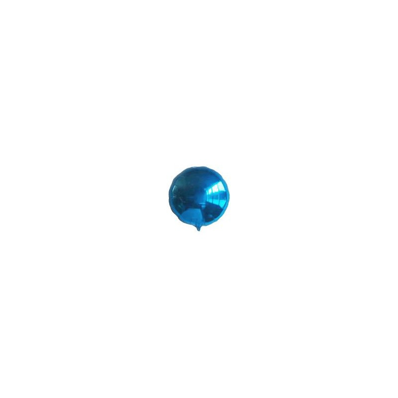 Ballon rond hélium bleu Accueil