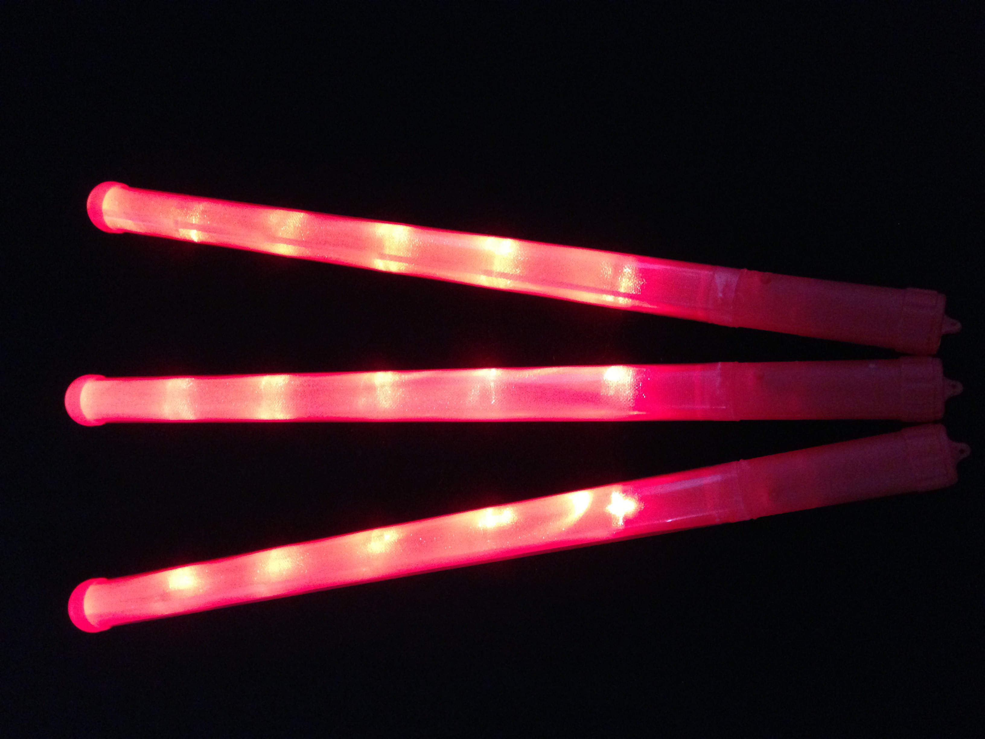 Bâton lumineux rouge led unicolore