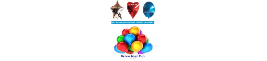 Ballons imprimé pub logotyper